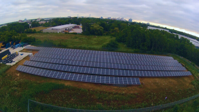 Ground mount solar Project in Windsor, ON